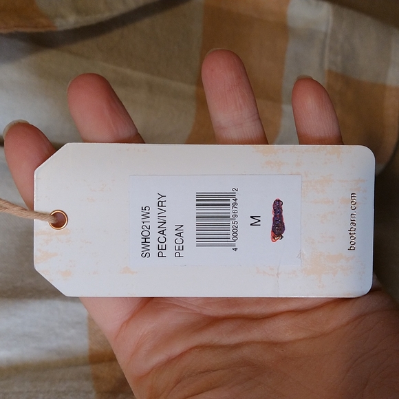 SHYANNE PLAID LONG SLEEVE BUTTON-DOWN WESTERN CORE SHIRT - Picture 6 of 7